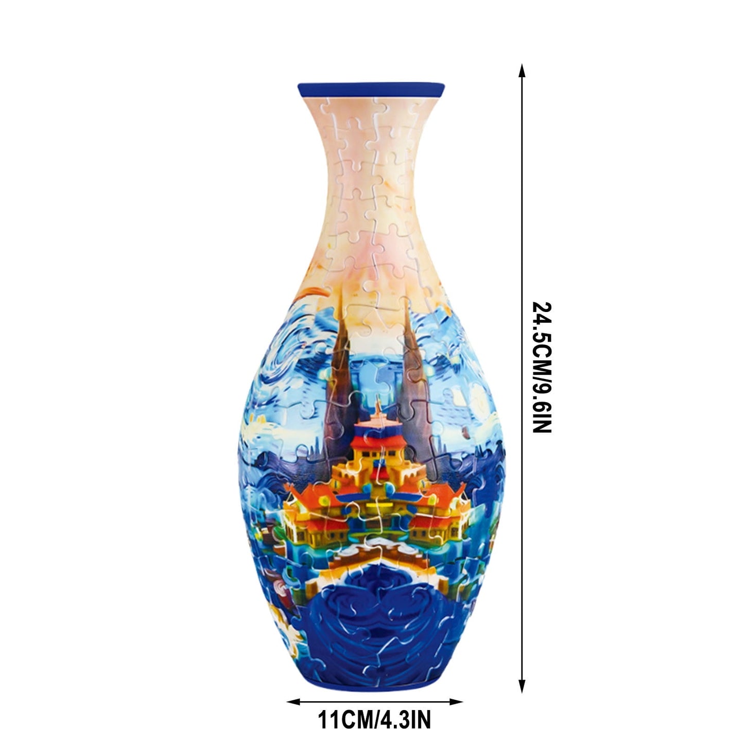 Transform Your Space with the 3D Puzzle Vase: 160 Unique Pieces for Stunning Floral Arrangements and DIY Fun!