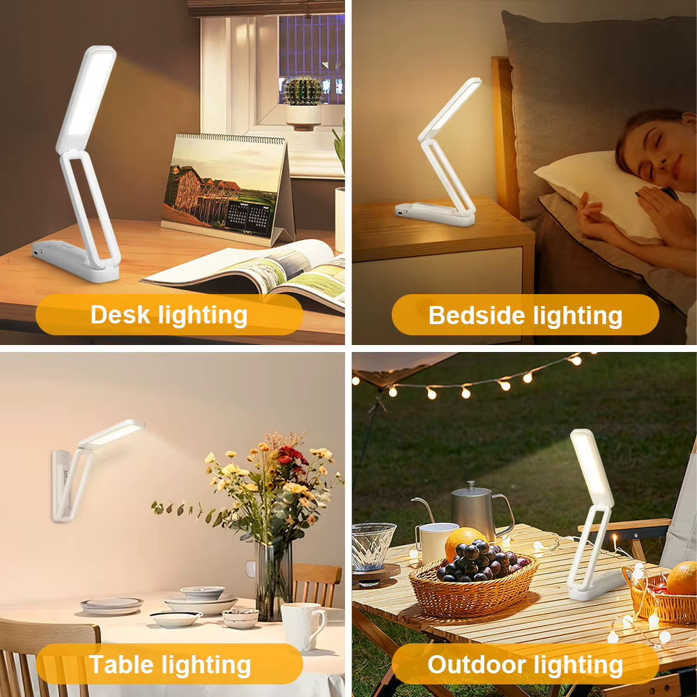 Transform Your Space with the Rechargeable LED Touch Table Lamp - Versatile Dimmable Night Light for Home & Bedroom