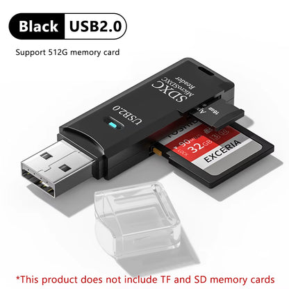 USB 3.0 Card Reader SD TF Card Memory Card Reader 2 in 1 High Speed Smart Cardreader Adapter for PC Laptop Accessories
