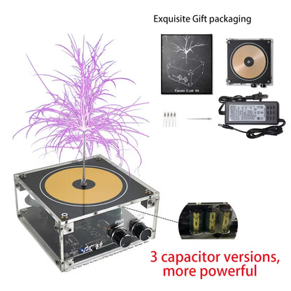 Tesla Coil Musical Speaker Artificial Lightning Bluetooth Music Tesla Coil Arc Plasma Wireless Transmission Experiment Model