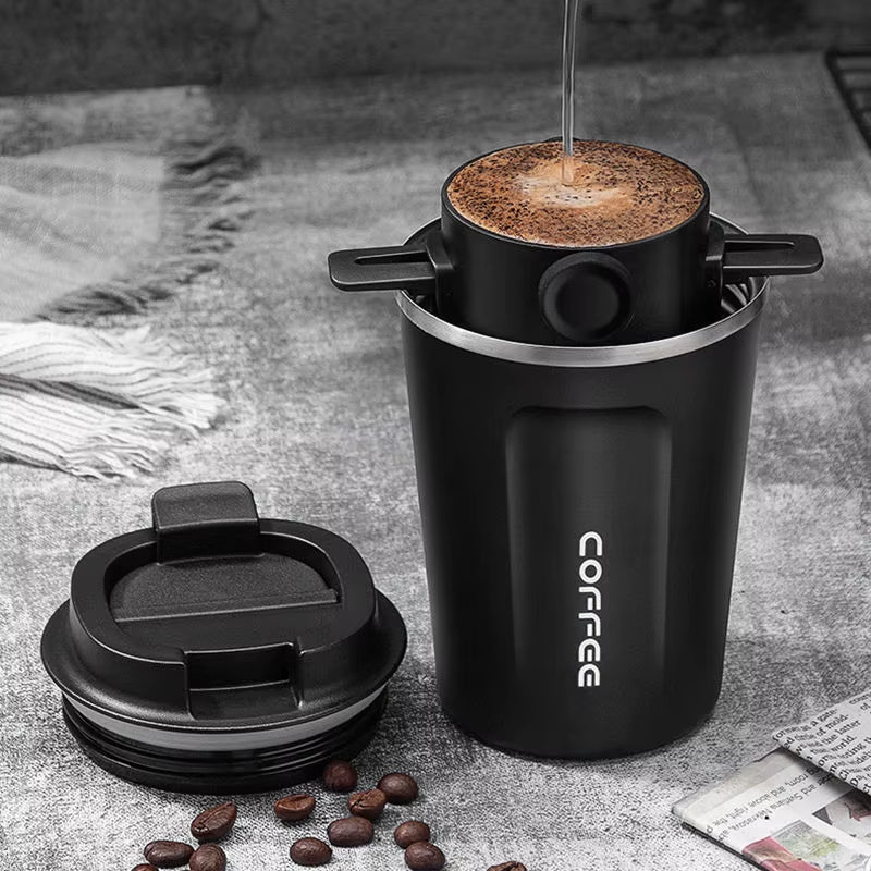 Versatile Collapsible Stainless Steel Coffee and Tea Dripper - Eco-Friendly and Portable