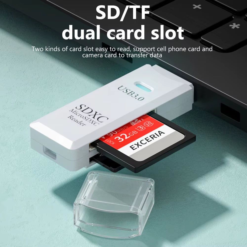 USB 3.0 Card Reader SD TF Card Memory Card Reader 2 in 1 High Speed Smart Cardreader Adapter for PC Laptop Accessories