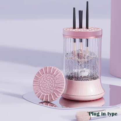 USB Plug Portable Electric Makeup Brush Cleaner Rechargeable Makeup Brushes Cleaning Tool Automatic Makeup Brush Cleaning