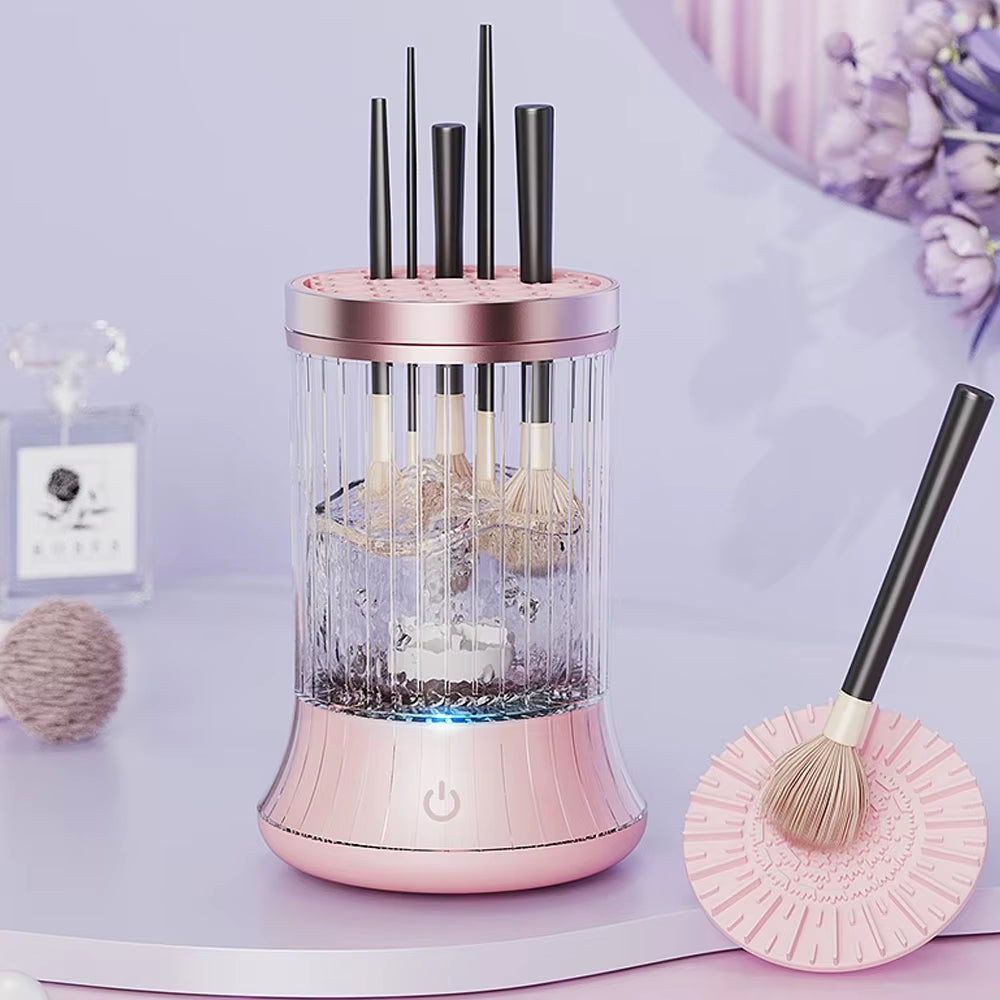 USB Plug Portable Electric Makeup Brush Cleaner Rechargeable Makeup Brushes Cleaning Tool Automatic Makeup Brush Cleaning