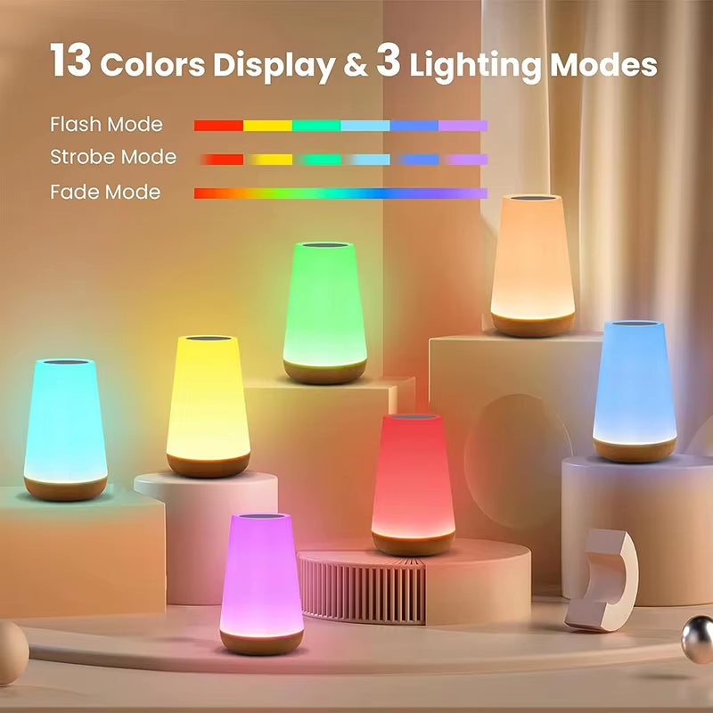 Illuminate Your Space with the Xiaomi 13 Color Changing Night Light - RGB Remote Control, Touch Dimmable, and USB Rechargeable for Ultimate Convenience
