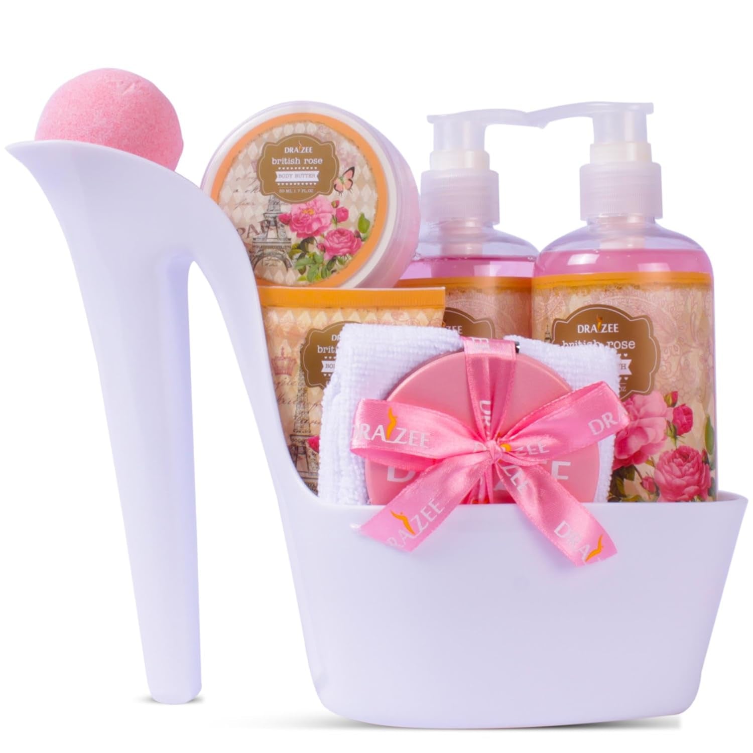 Indulge in Luxury: 8-Piece Rose Scented Bath and Body Gift Set – The Ultimate Spa Experience for Women