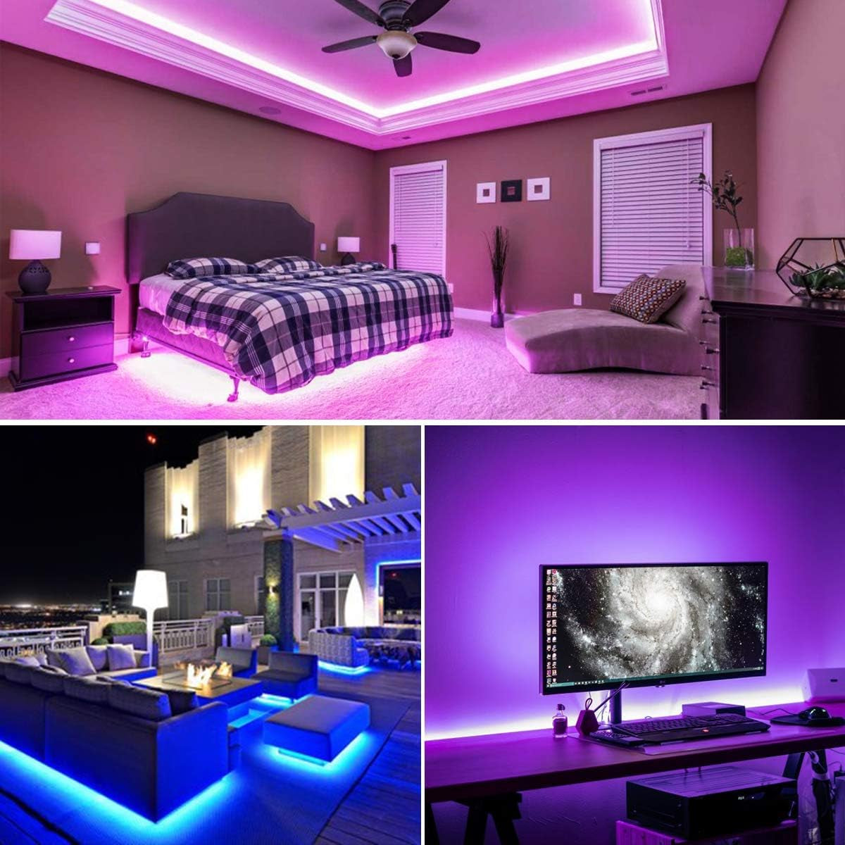Transform Your Space with Our 6.5FT RGB LED Strip Lights - Battery Powered, Color Changing & Perfect for Any Occasion!