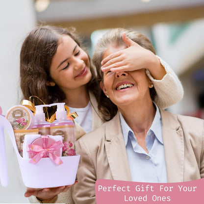 Indulge in Luxury: 8-Piece Rose Scented Bath and Body Gift Set – The Ultimate Spa Experience for Women